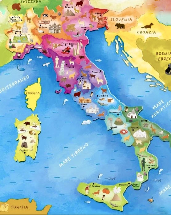 Kaart Italië